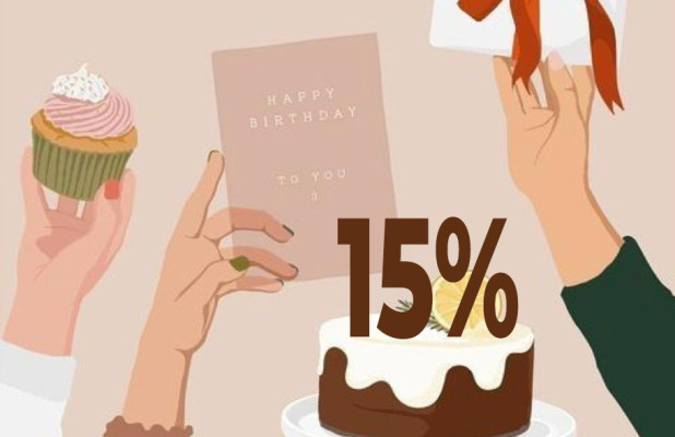 Скидка -15% при бронировании на День рождения, при заказе номера от 2 дней!